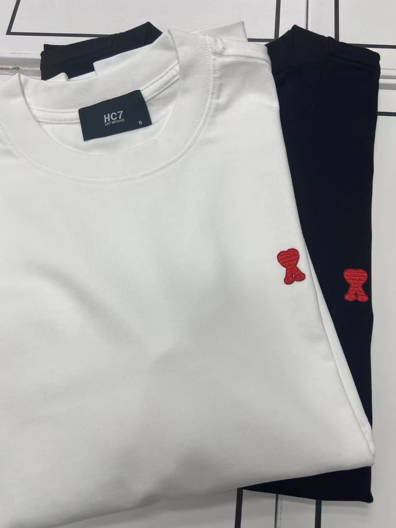 【15号链接】*刺绣小爱心* 夏季重磅刺绣小爱心潮牌宽松T恤232