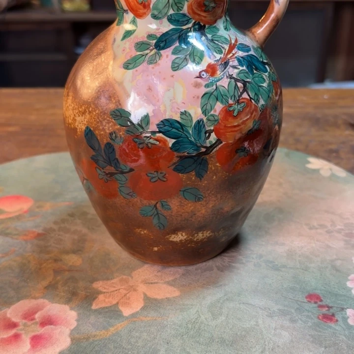 柴烧纯手工手绘陶瓷