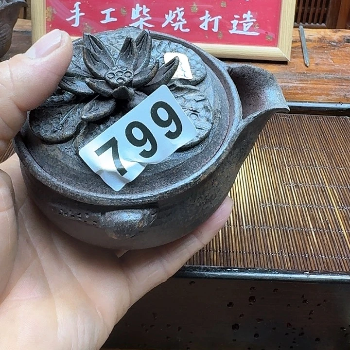 纯手工制作粗陶茶具
