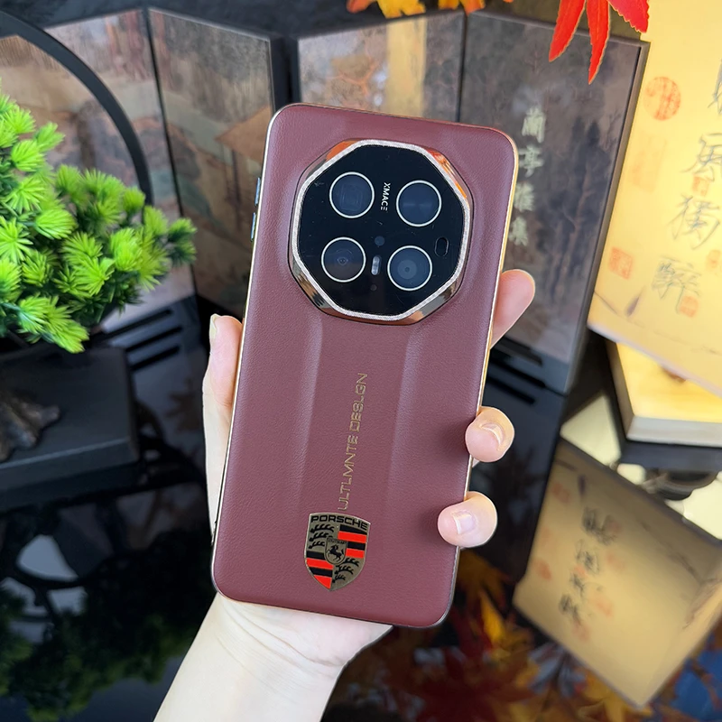 适用华为mate70rs非凡大师手机壳镜头全包60RS素皮保护壳高级感