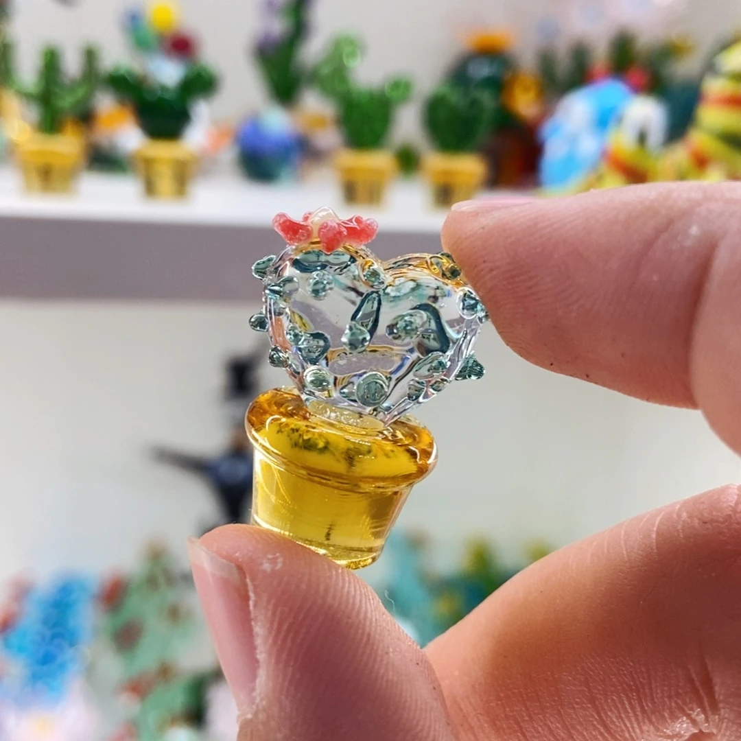 琉璃手工艺品仙人掌