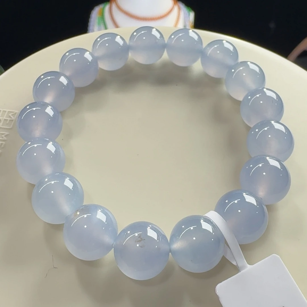 未镶嵌手链翡翠性价比超高！冰胶果冻蓝紫单圈卡11mm