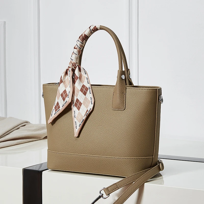 真皮女包2025新款女士手提包大气妈妈包大容量菜篮子斜挎包单肩包