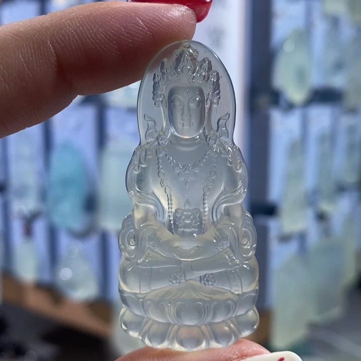 岫玉未镶嵌颈饰吊坠