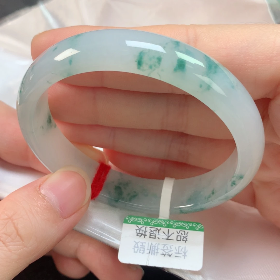 未镶嵌手镯翡翠缅甸天然翡翠手镯56贵妃