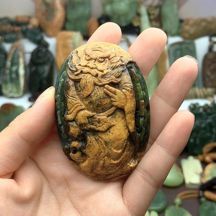 岫岩河磨玉（透闪石质玉）未镶嵌挂件
