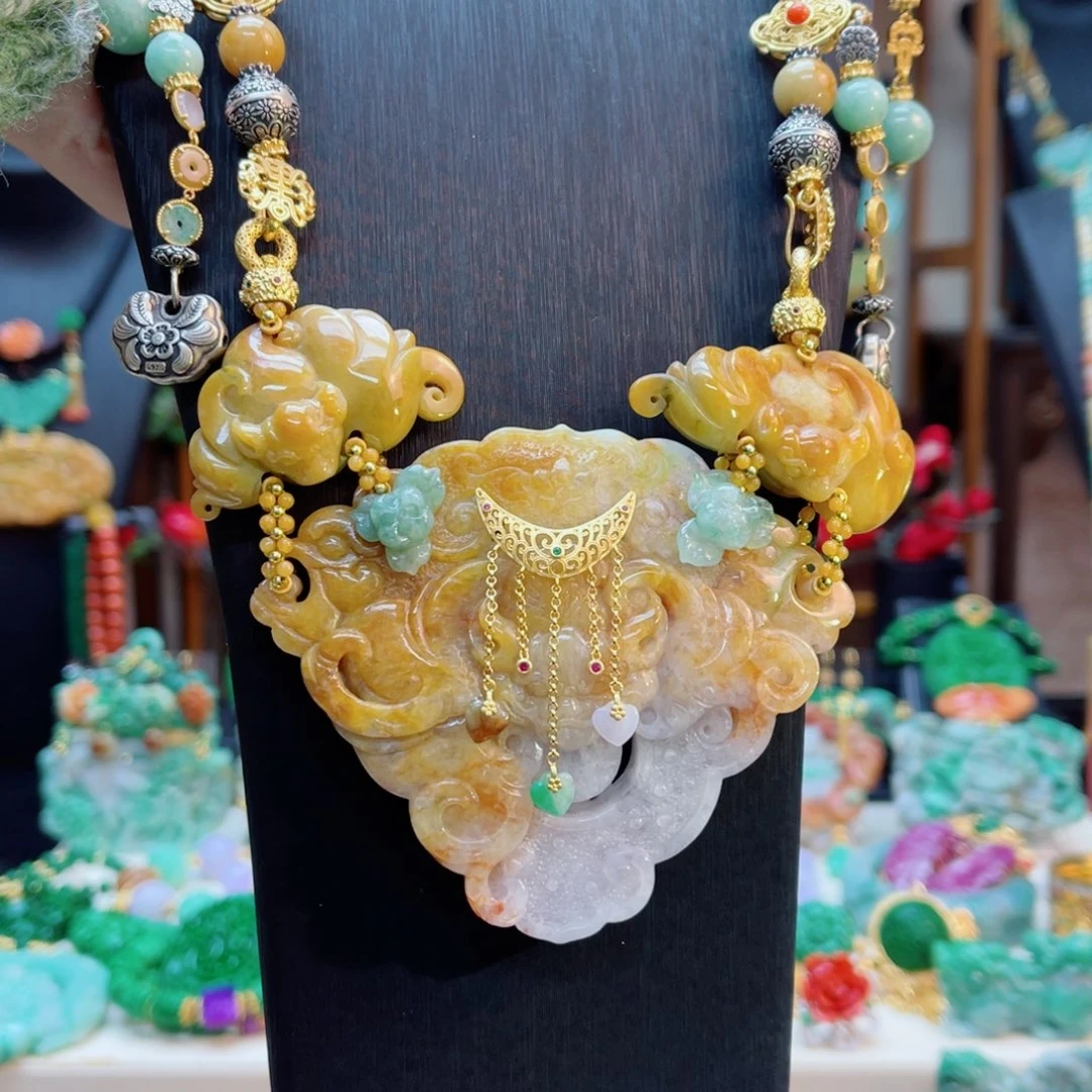 翡翠毛衣链未镶嵌48小时鉴赏期