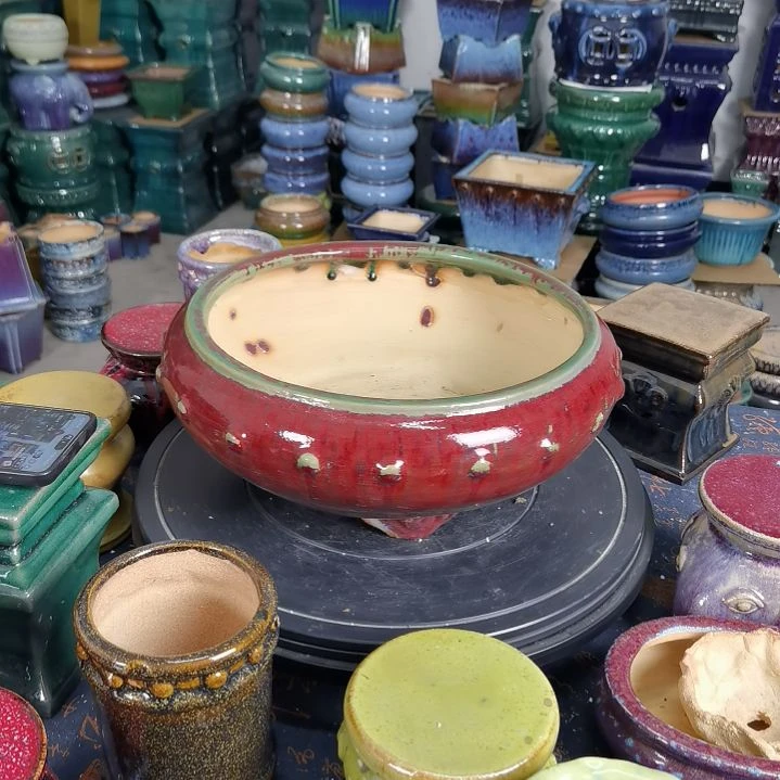 山**山石湾花盆默认微瑕