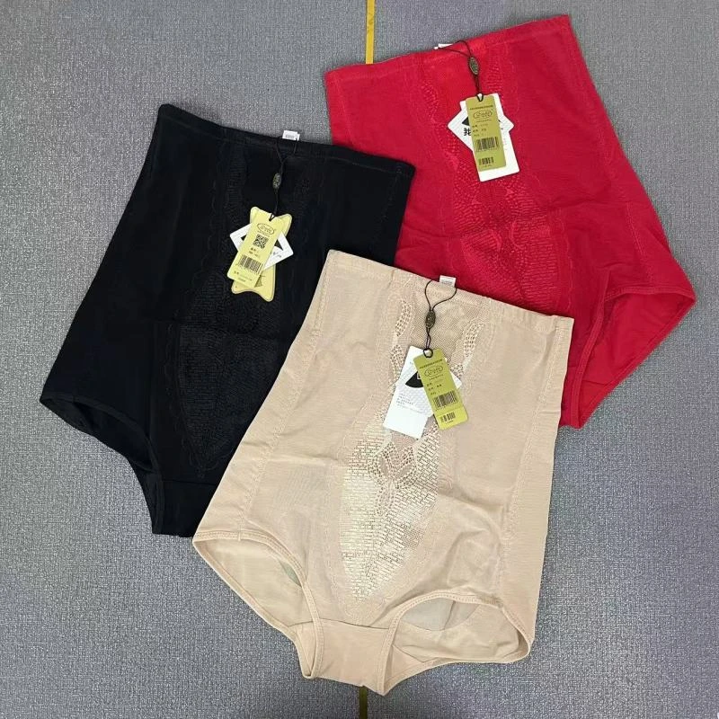 外1-C1123高腰透气网收腹内裤束腰裤女美体产后塑身瘦身小肚子
