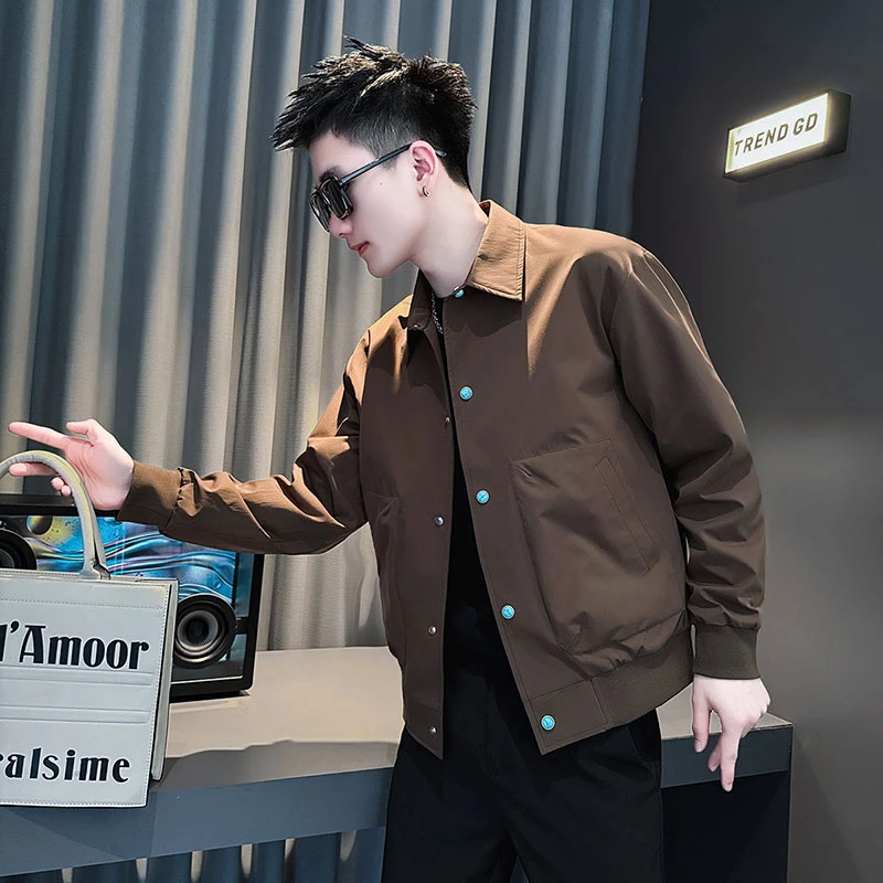 外套男款春秋季2025新款爆款网红洋气炸街男装衣服高级感休闲夹克