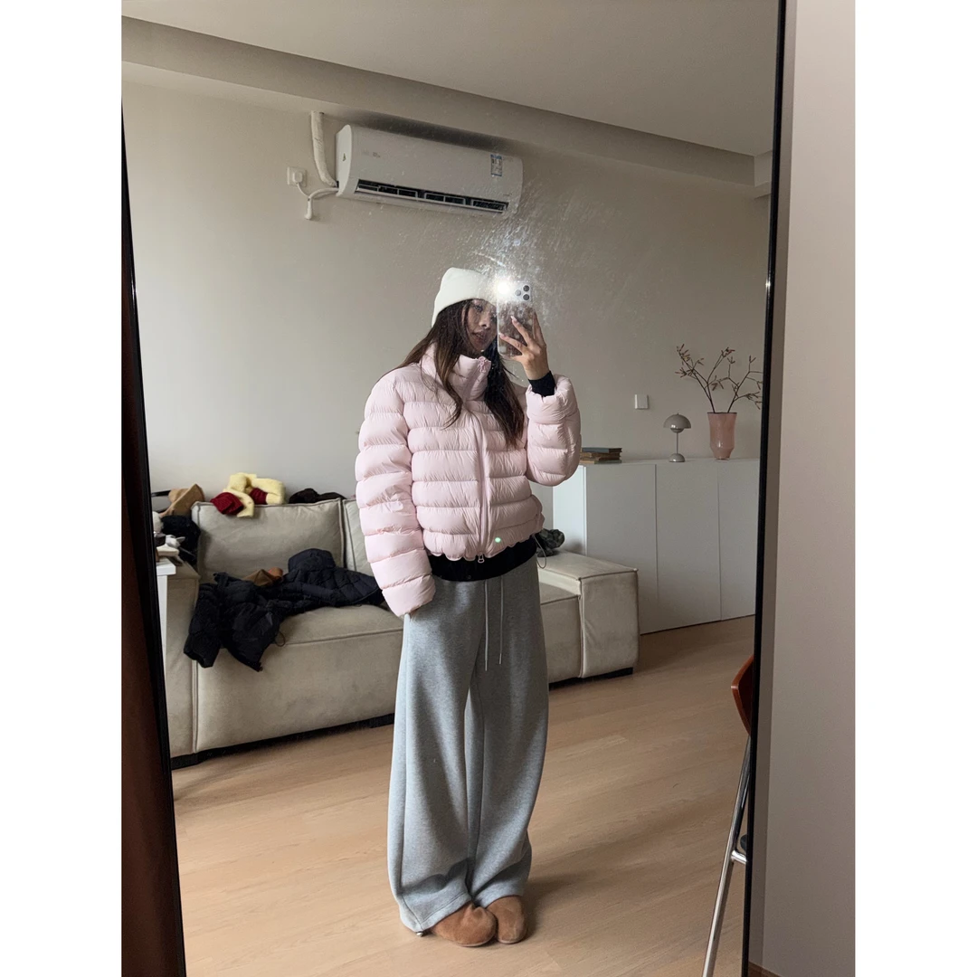 【NO退NO换】来自b0【高克重卫裤】灰色抽绳收裤脚宽松休闲裤【V3881】