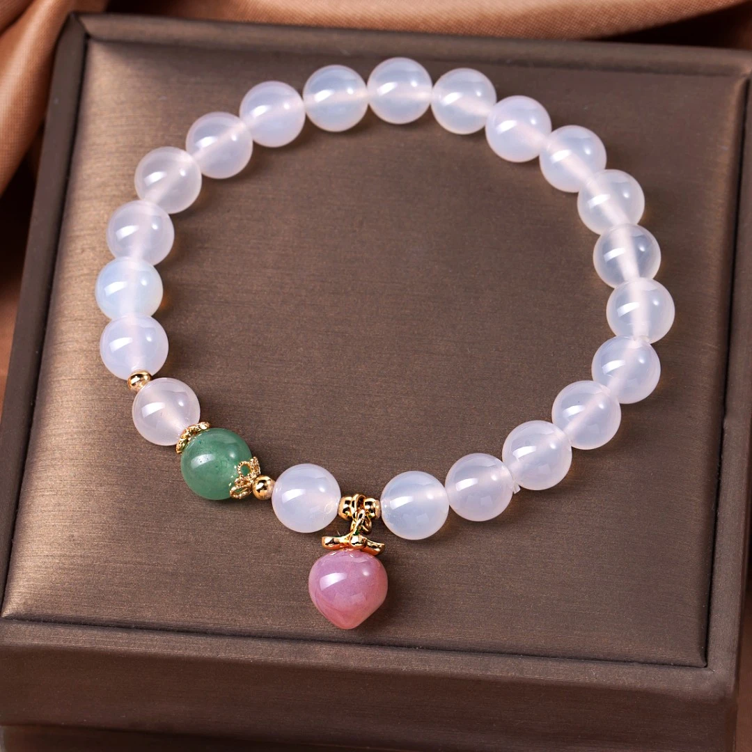 白玛瑙时尚轻奢手链百搭轻奢简约多样性发-070