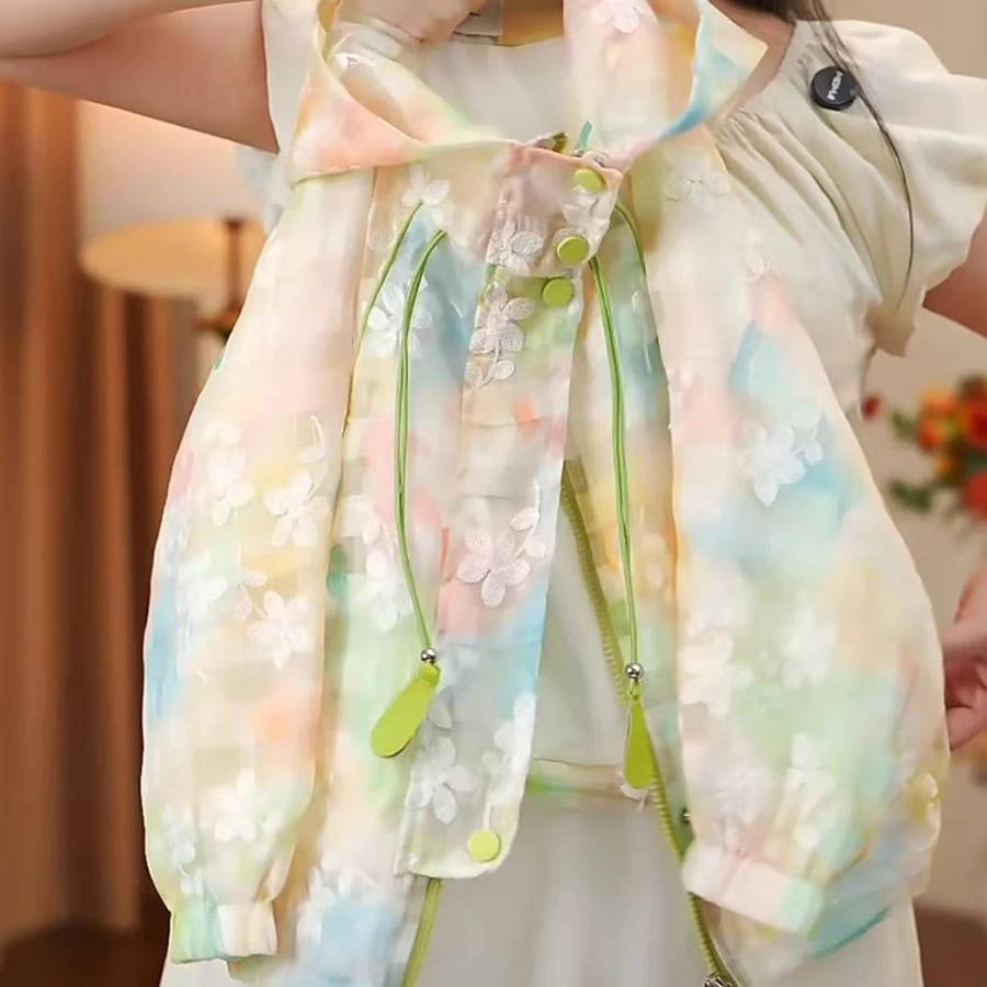 女童超薄防晒衣外套春夏2025新款儿童洋气时髦上衣女孩春秋款上衣