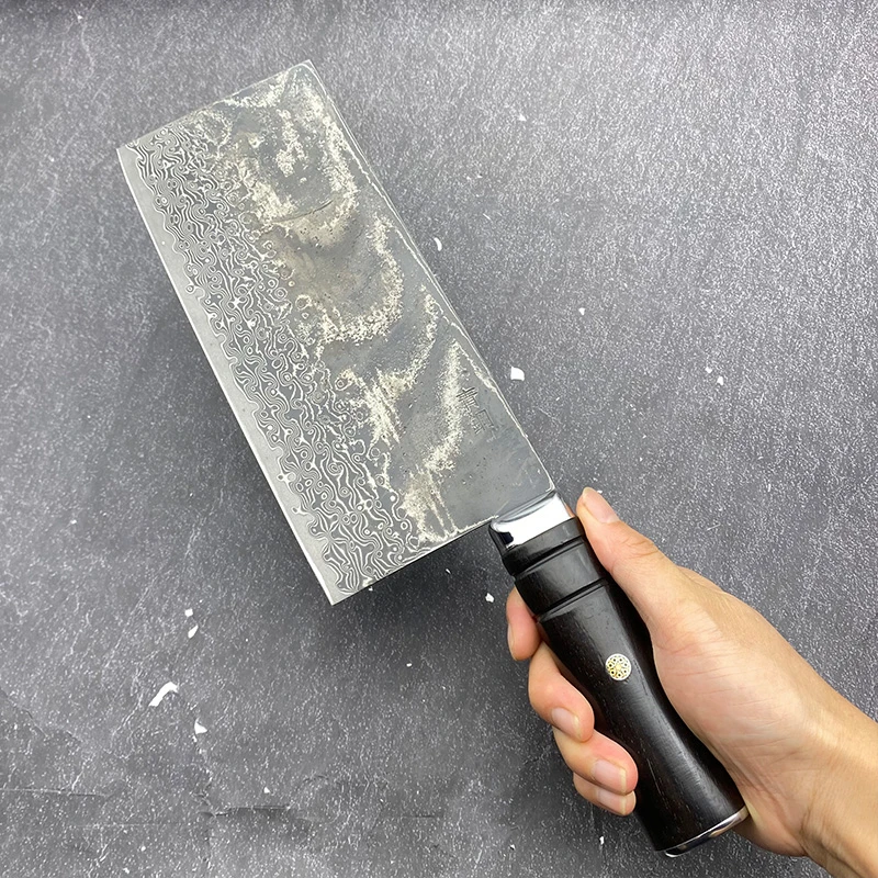 菜刀日本青钢墨染犁地锻打切片刀超锋利耐用家用厨房切菜切肉刀具