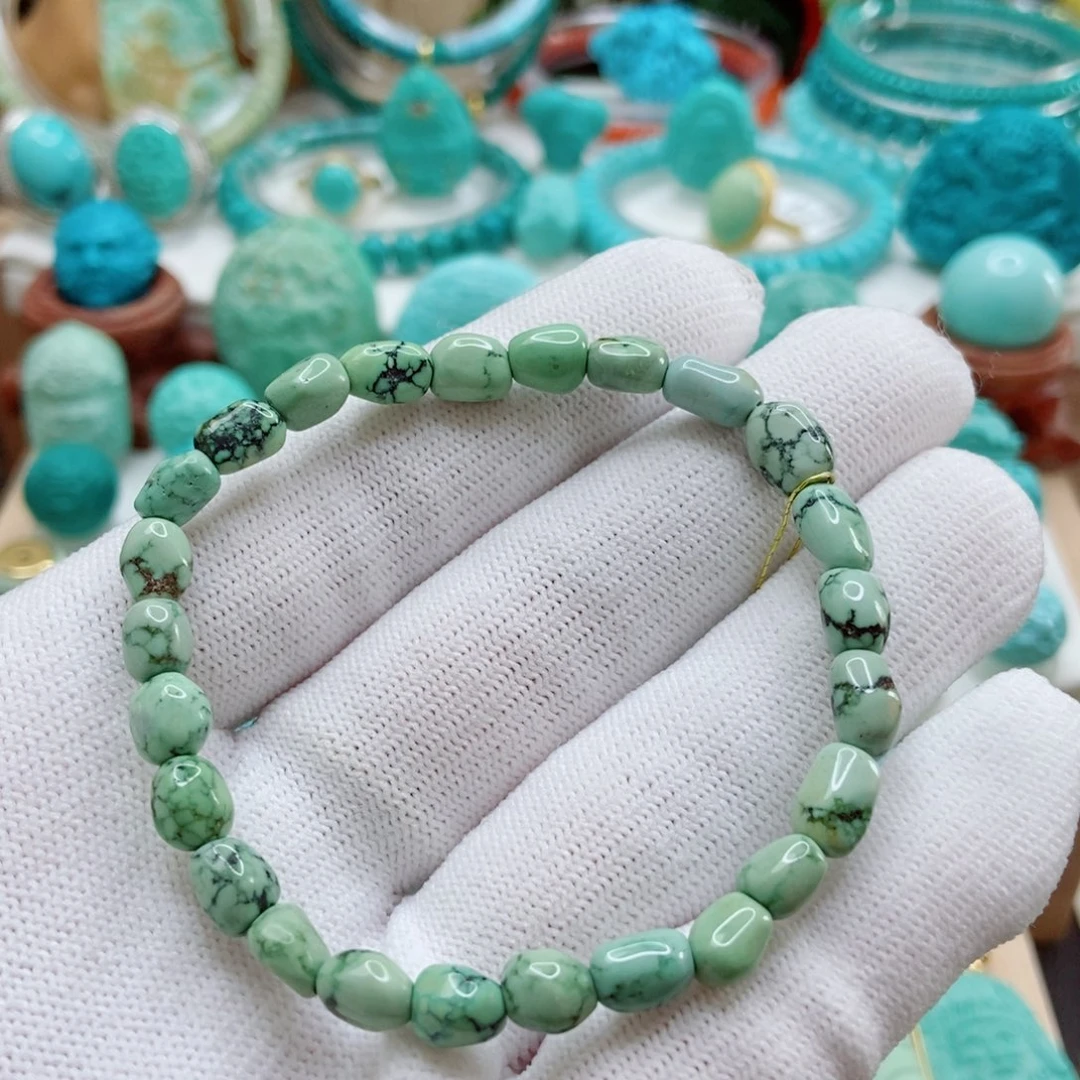 绿松石未镶嵌随型手串