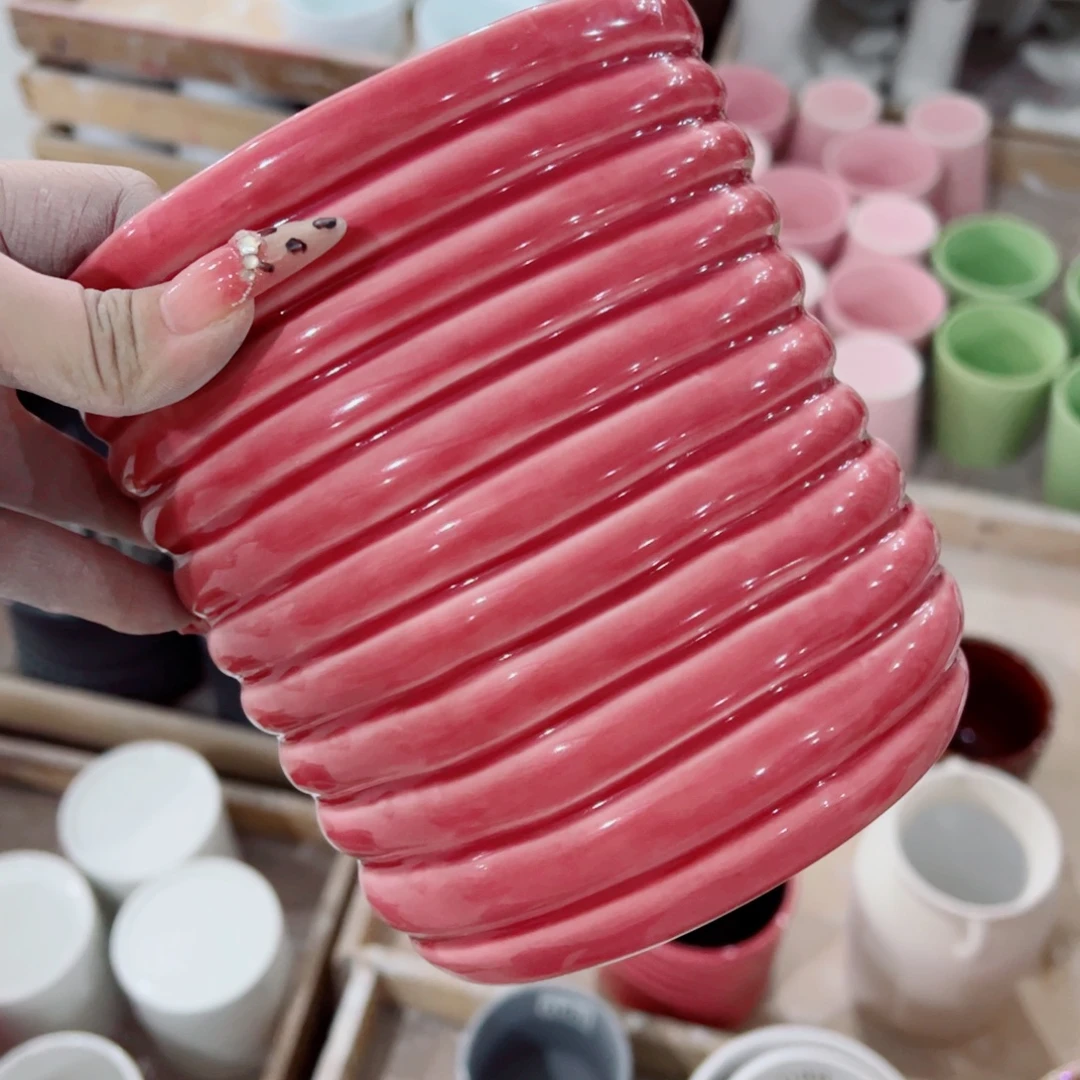 有孔，陶瓷花盆满10米包邮发货