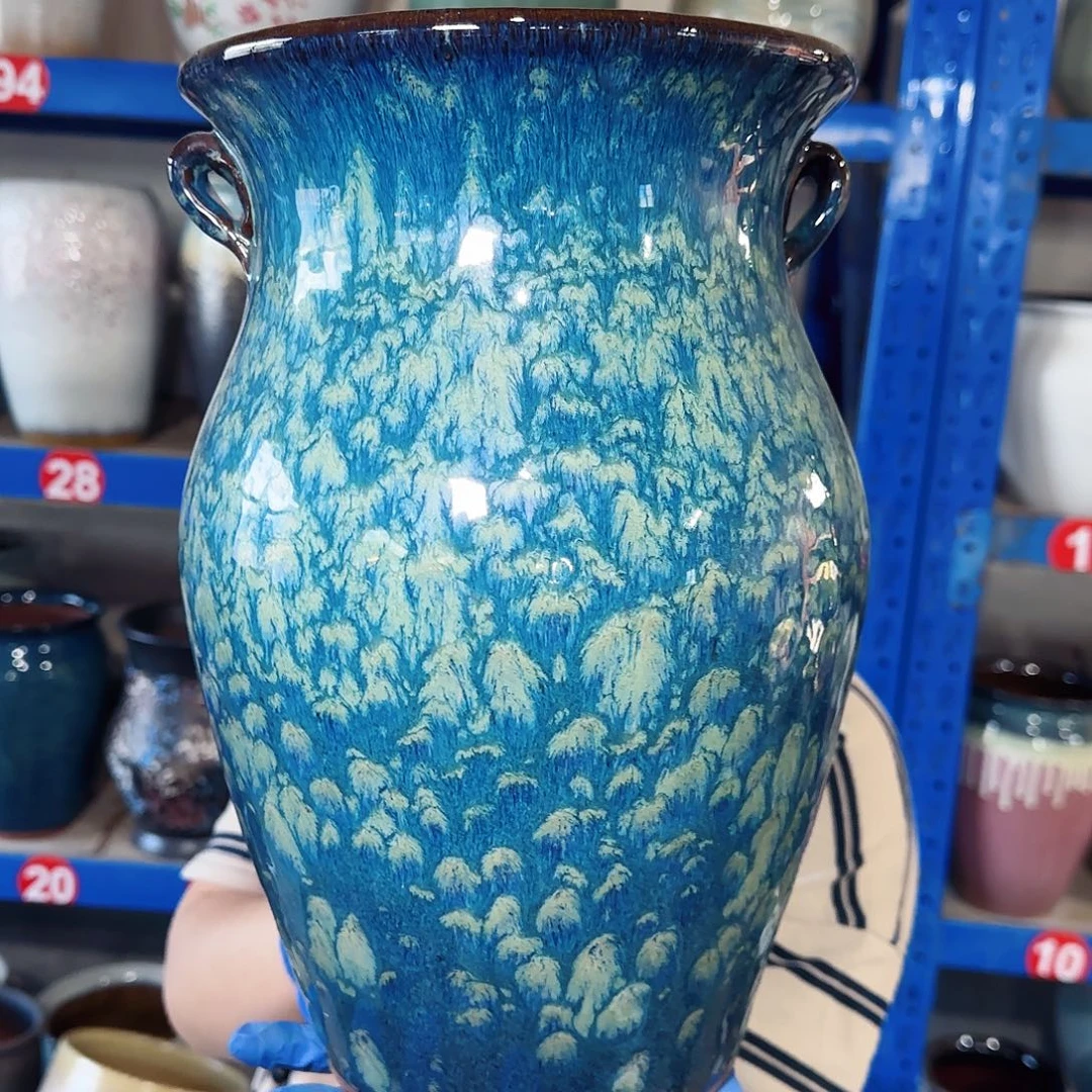 紫砂花盆高32口20