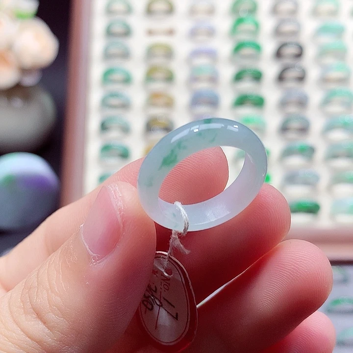 翡翠未镶嵌戒指17号