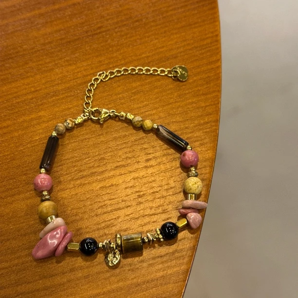 钛钢木质手链 GULUM 984 手工款美拉德系列手链