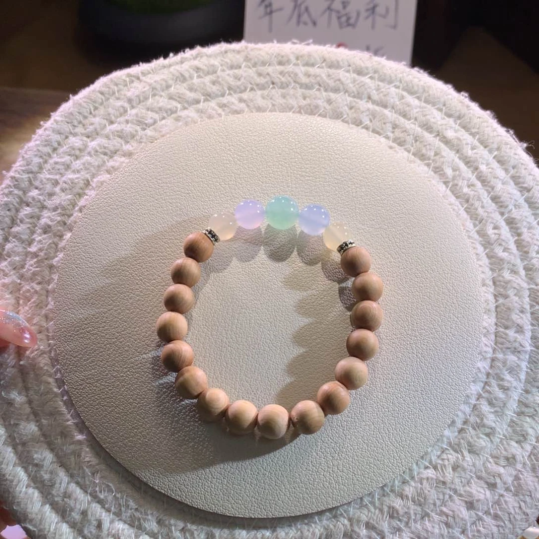 散珠翡翠天然缅a糖果半串