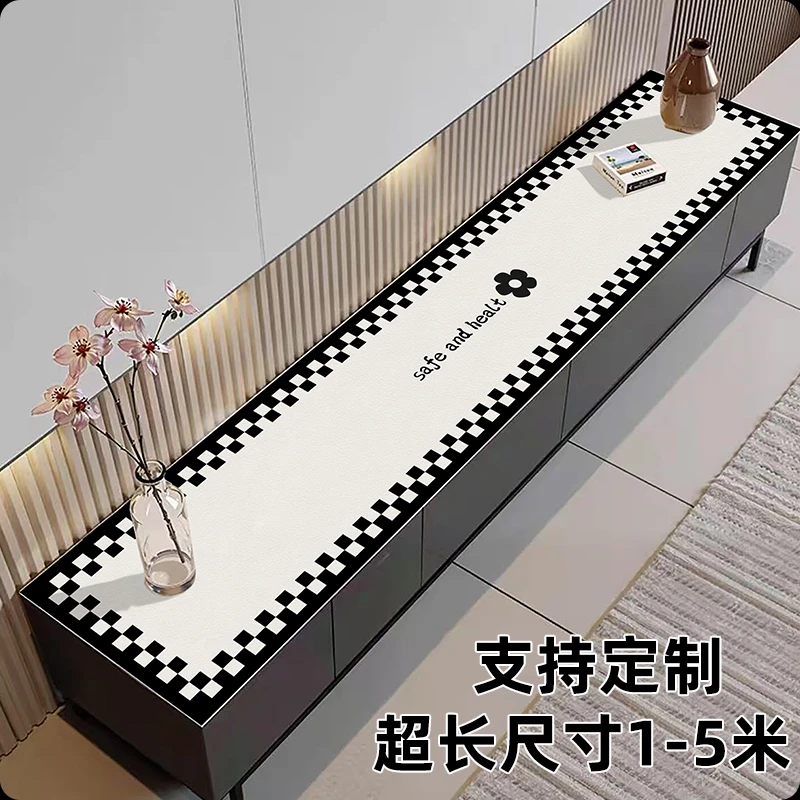 防水桌布防油茶几垫免洗防烫方形电视柜垫防划餐边柜台面垫子台布