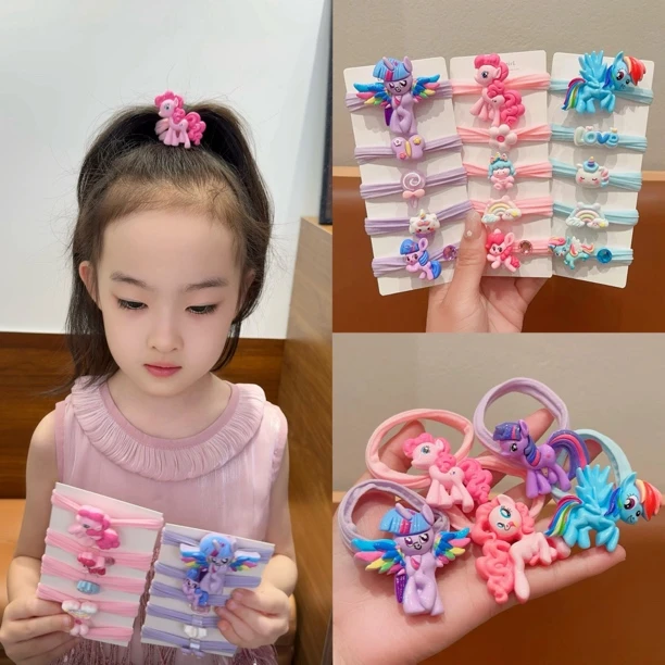 小马宝莉儿童皮筋女童高弹力耐用发圈不伤发小女孩扎头发新款发绳