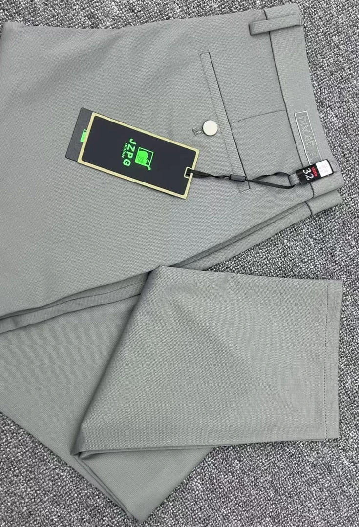 高品质专柜2025夏季新款西裤男士上身显身材高端休闲裤子