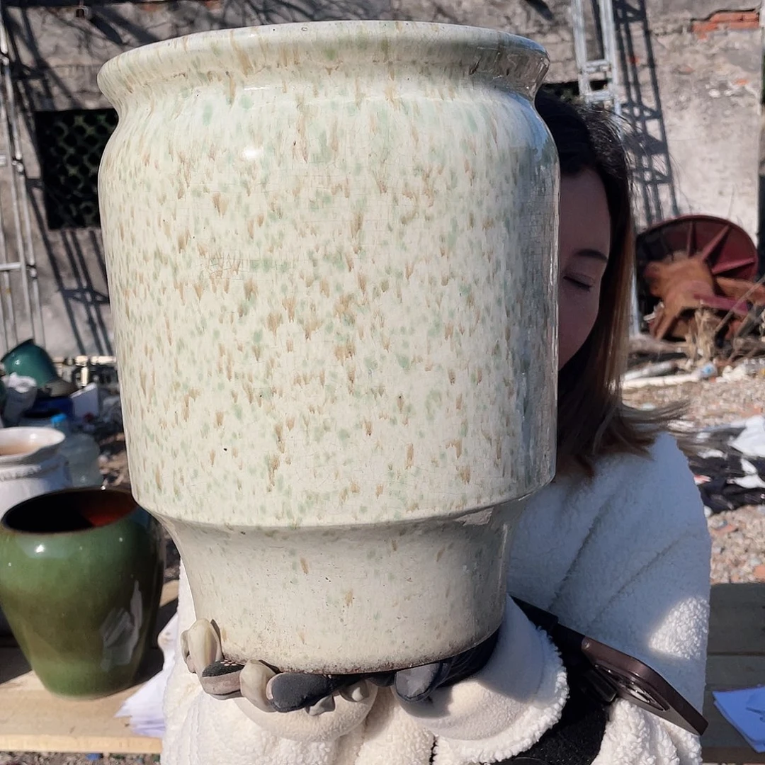 红陶王嫂花盆0129-114