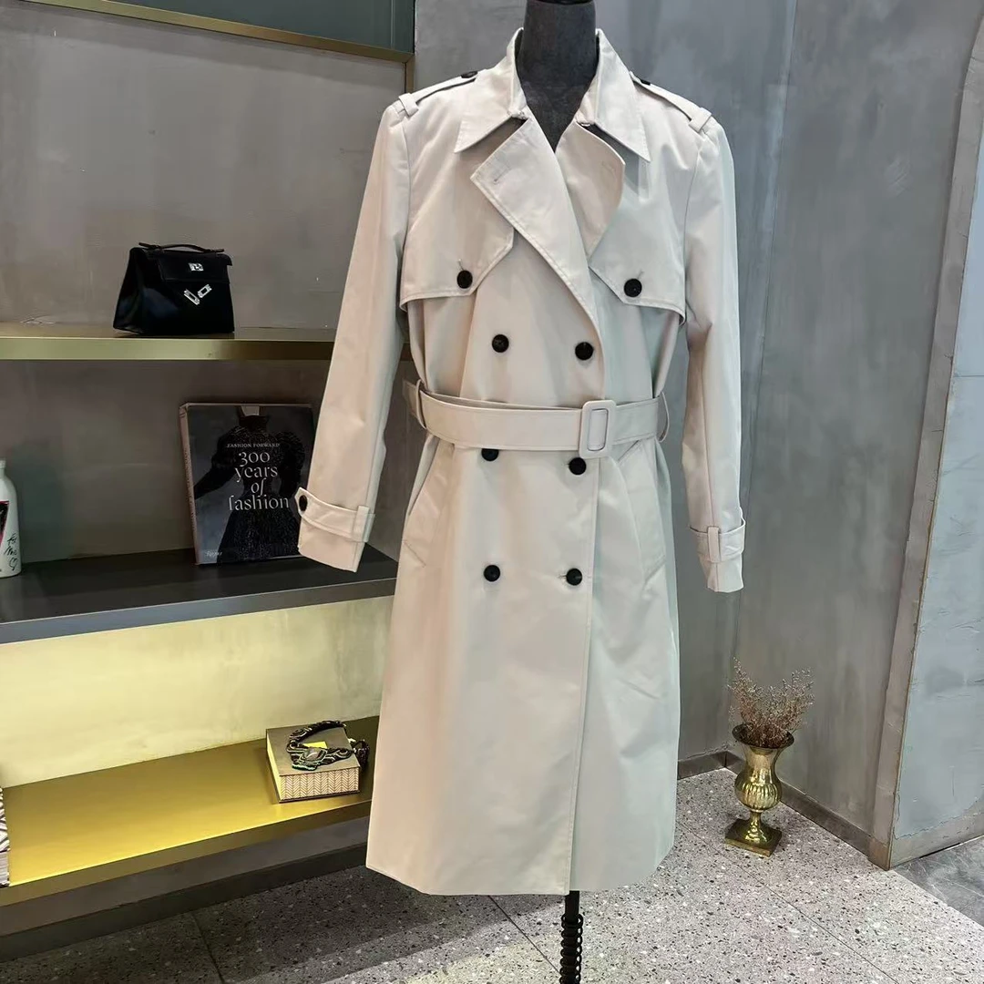 长款 双排扣 风衣外套 DY0125