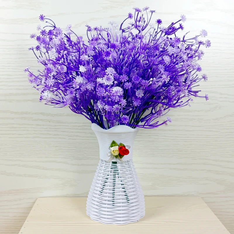 仿真花假花装饰品餐桌卧室家居摆设花酒柜创意花瓶满天星插花摆件