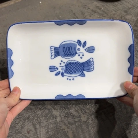 醴陵釉下21厘米长陶瓷