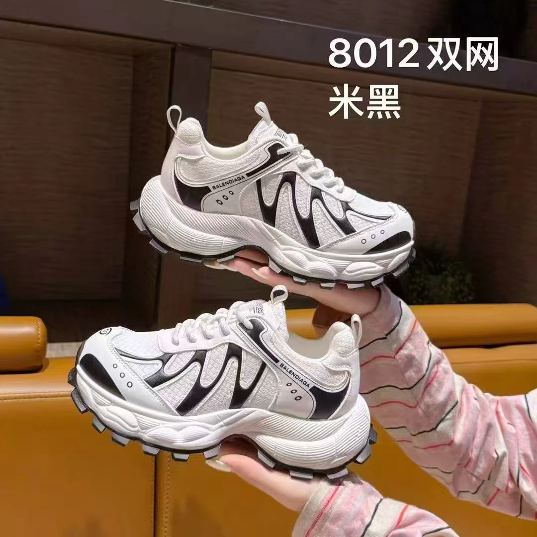 时尚夏季女款拼接老爹鞋女鞋时尚休闲鞋春季网状情侣