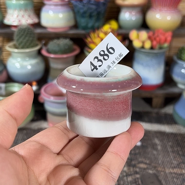 口4 手工花盆满30包邮