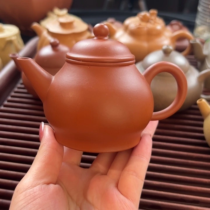 茶壶紫砂赵庄朱泥芭乐水平150cc