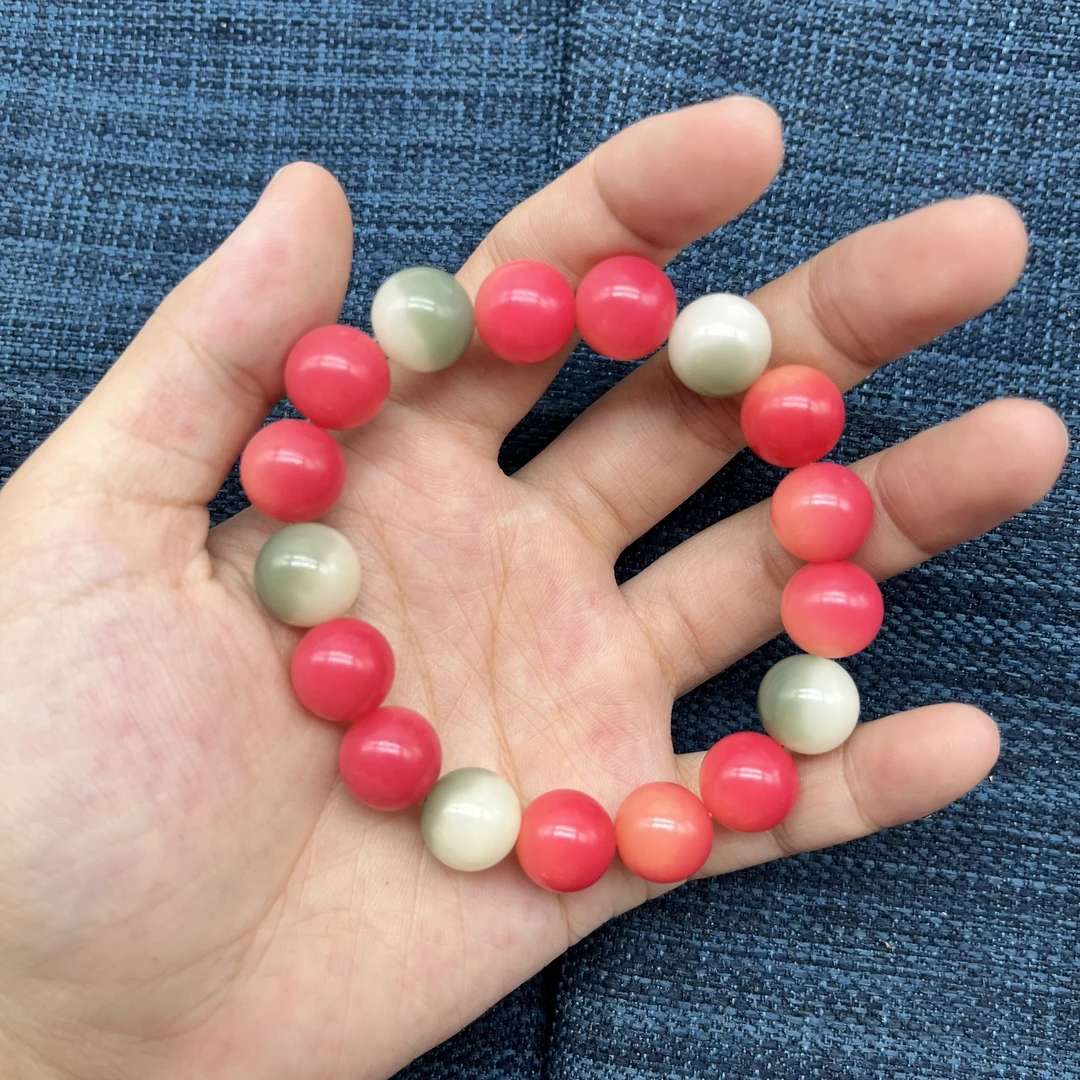 粉菩提单圈手串男女款卡12菩提根无礼盒 2090