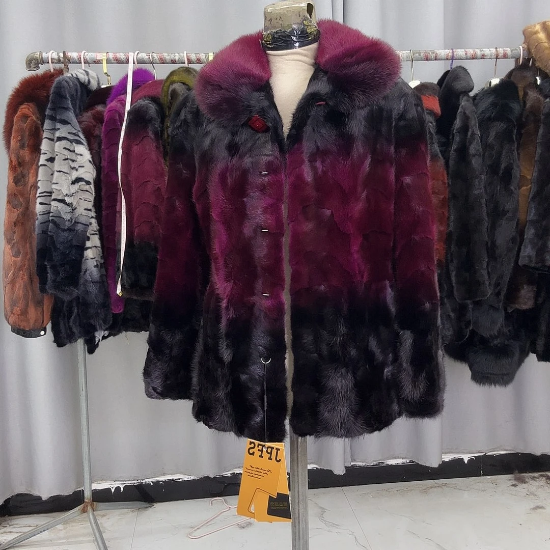 水貂拼貂真皮真毛