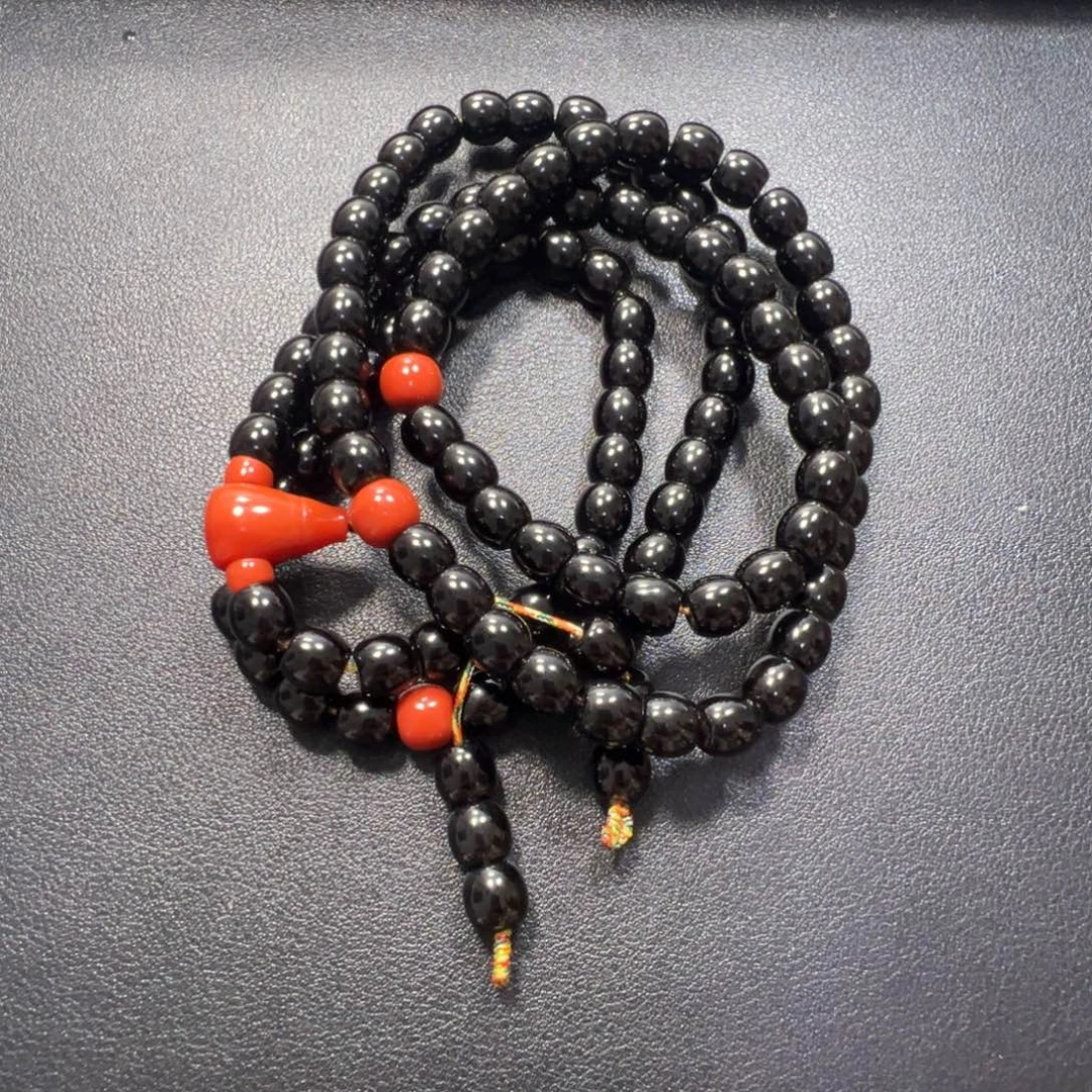 *****玛瑙/玉髓未镶嵌黑玛瑙108八加