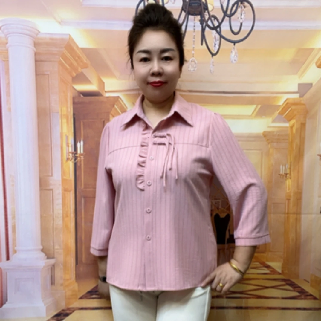 春款方领彩色衬衫