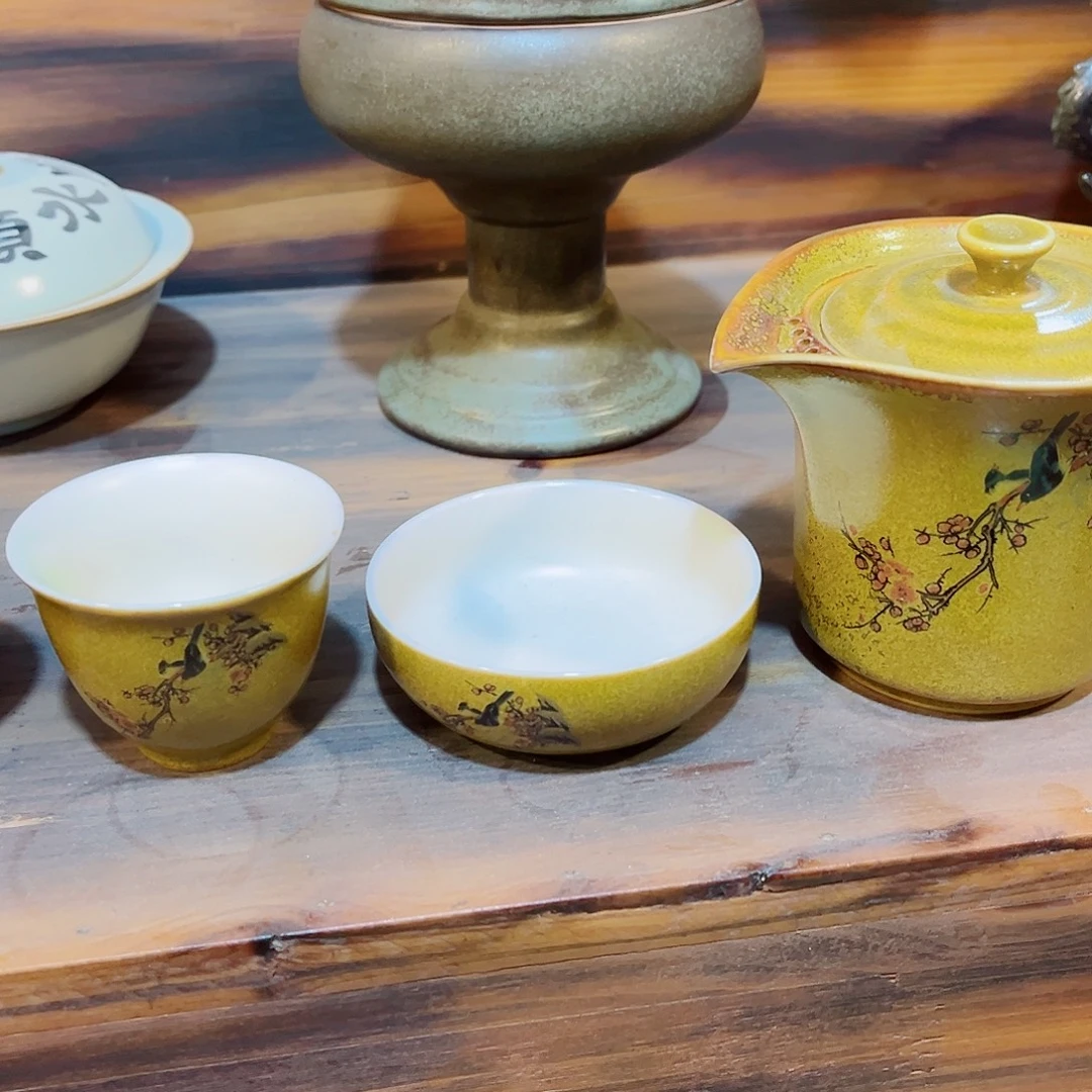 陶瓷香炉茶具摆件