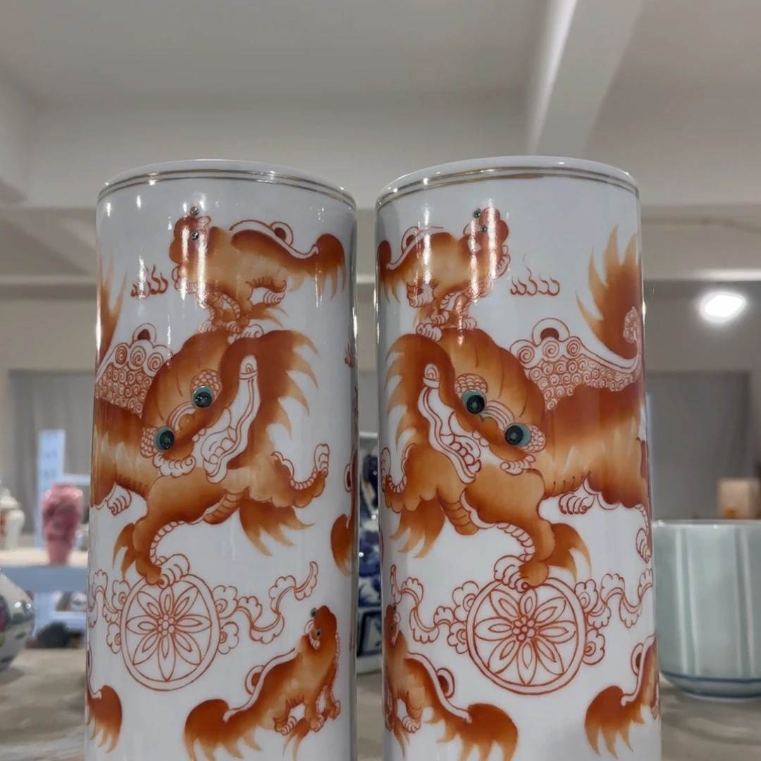 手绘瓷器，全部处理