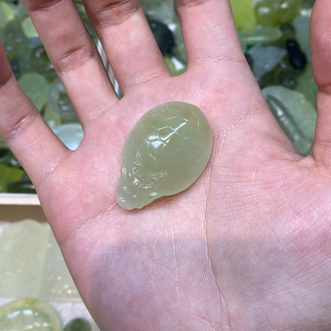 岫玉未镶嵌吊坠(不含链)两单包邮