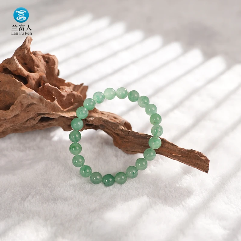 【兰富人】非洲翠手链  冰飘花8mm （多样性发货，发其一）