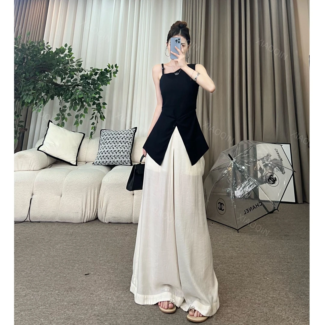 Yh定制【时光旅人】夏季显瘦单肩开叉上衣设计感小众高级显瘦Y001