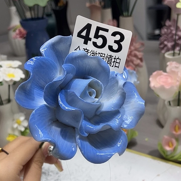 陶瓷纯手工捏花设计