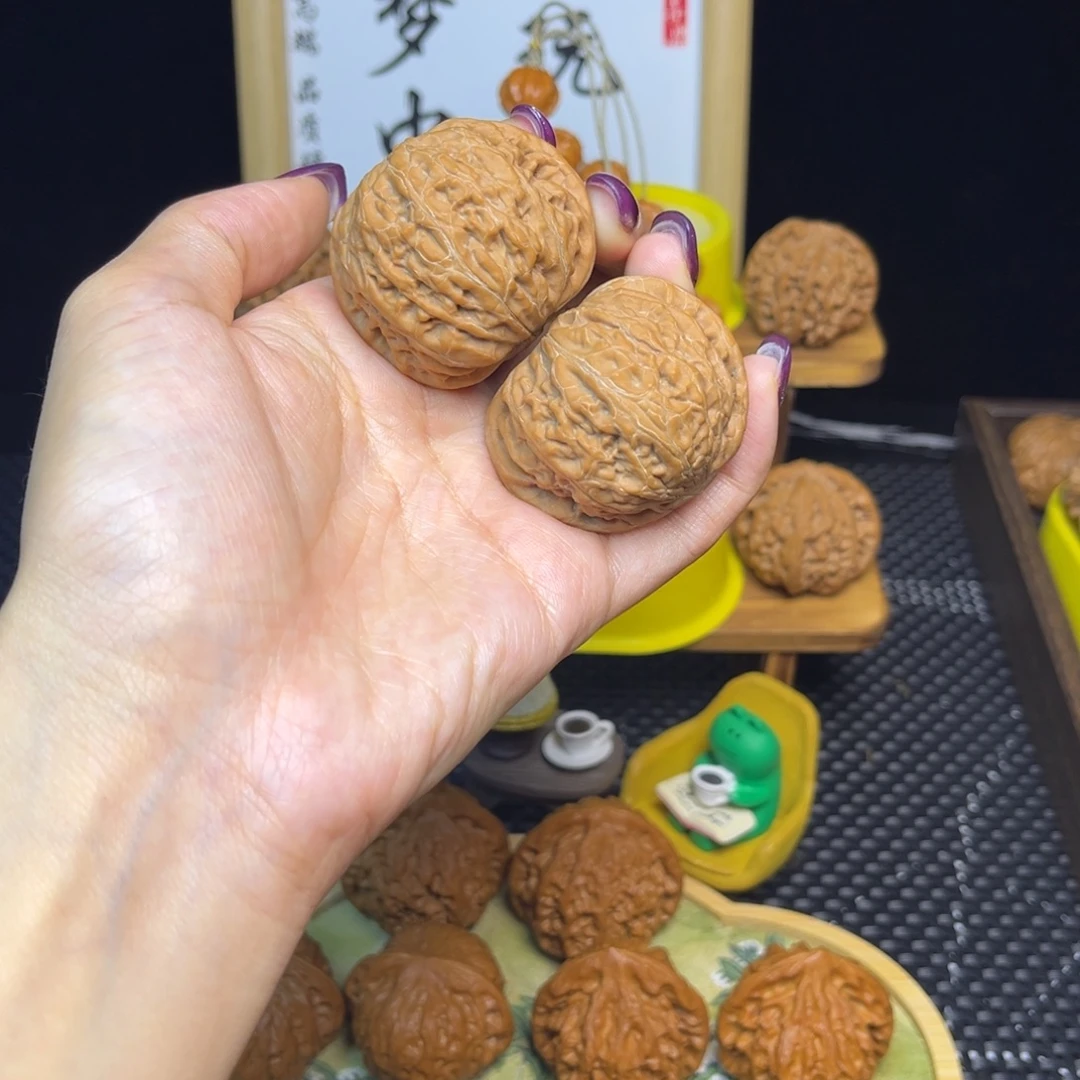 吊坠文玩核桃铁锤44全白茬，大克重