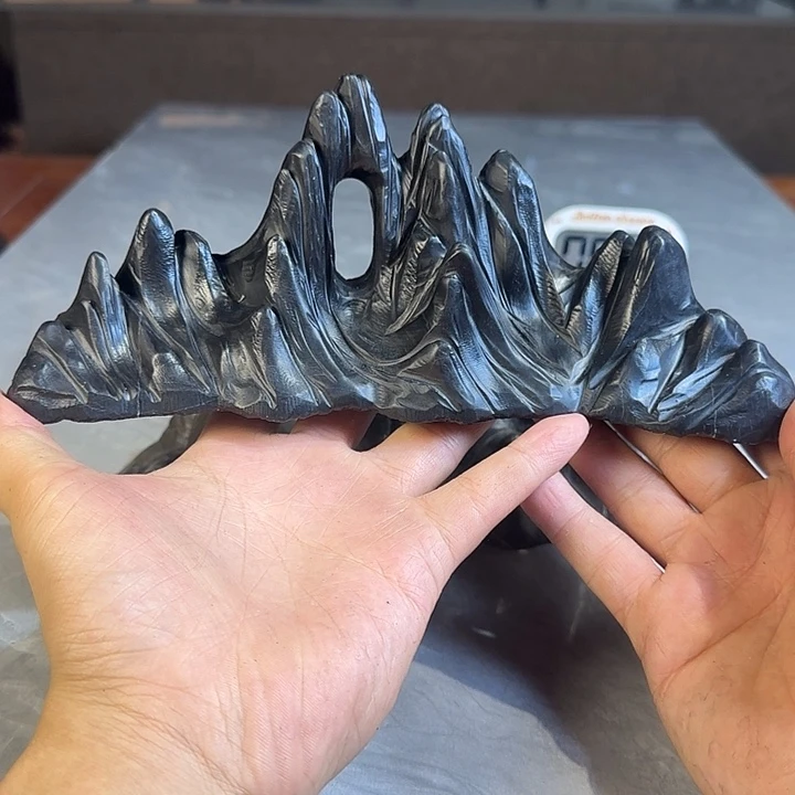 s***现奇石茶宠鱼缸文房摆件