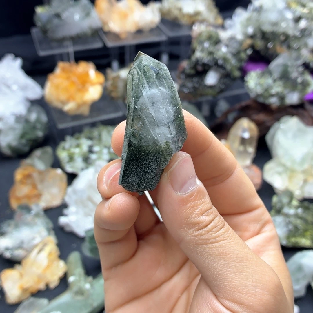 石材超透绿幽开窗