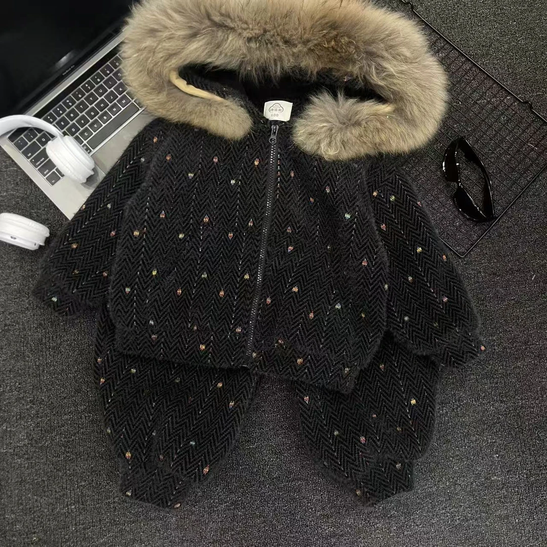 【棉逗熊品牌】男童韩版深冬季休闲男童两件套套装-17995