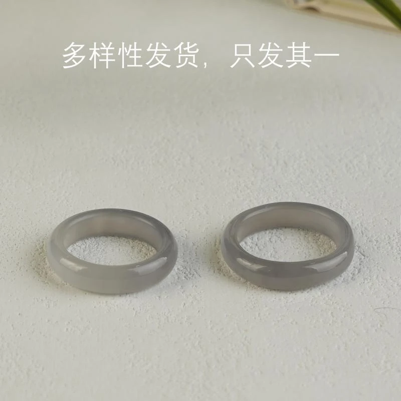 【香掌柜】和田玉烟紫戒指【多样性发货，发一件】