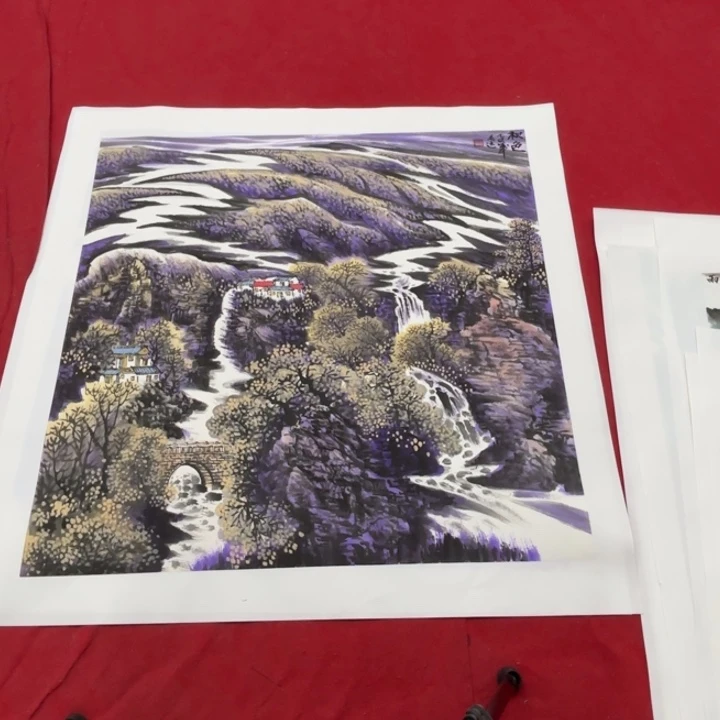 国画花鸟等图案和造型各有